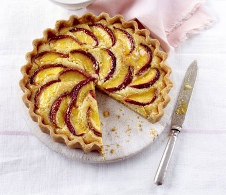 Peach & almond tart recipe