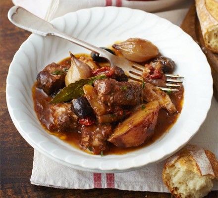 One-pot pork with orange, olives & bay recipe 