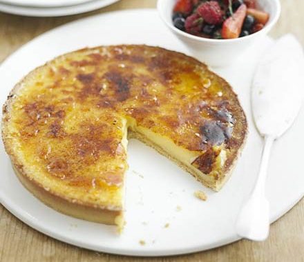 Lemon tart with summer berries recipe