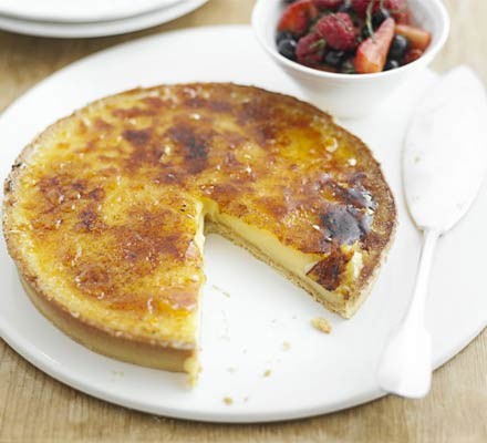 Lemon tart with summer berries recipe 