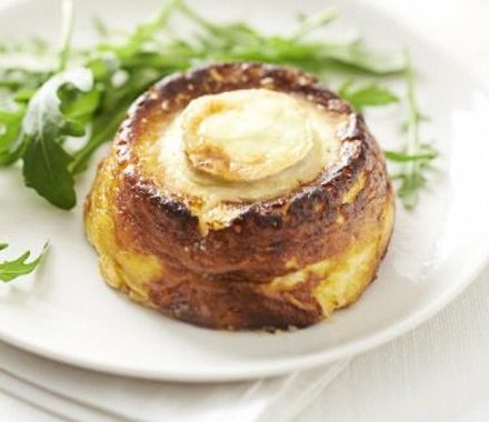 Three-cheese soufflés recipe