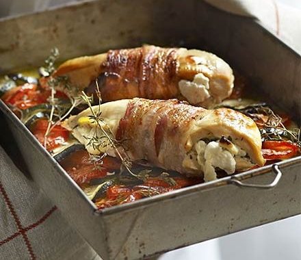 Goat's cheese & thyme stuffed chicken recipe