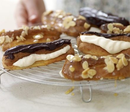 Homemade eclairs recipe
