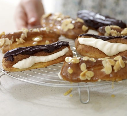 Homemade eclairs recipe 