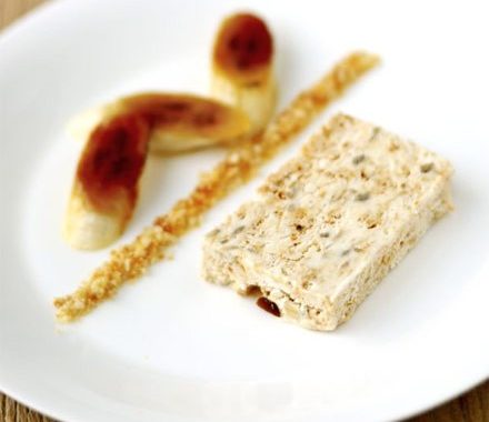 Frozen banana & praline parfait recipe