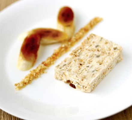 Frozen banana & praline parfait recipe 