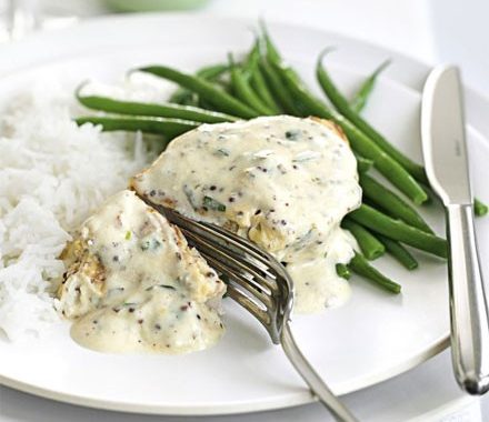 Creamy mustard & tarragon chicken recipe