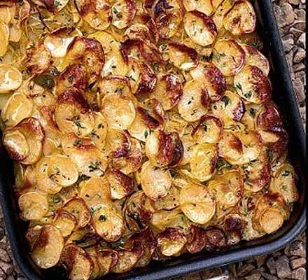 Buttery roast thyme potatoes recipe 
