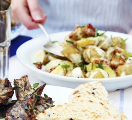 Potato salad with bacon & mustard recipe 