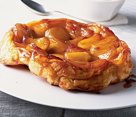 Tart tatin with brandy cream recipe