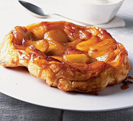 Tart tatin with brandy cream recipe 