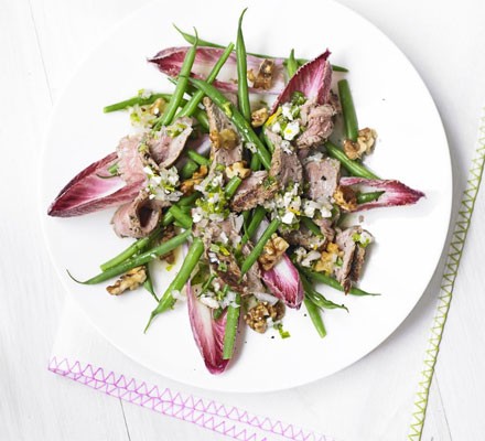 Steak salad with blue cheese vinaigrette recipe 