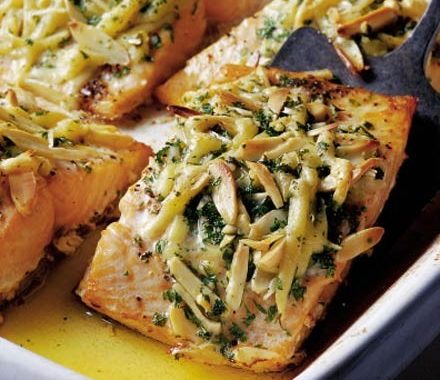 Mary Cadogan's salmon with a cheesy crunch crust recipe