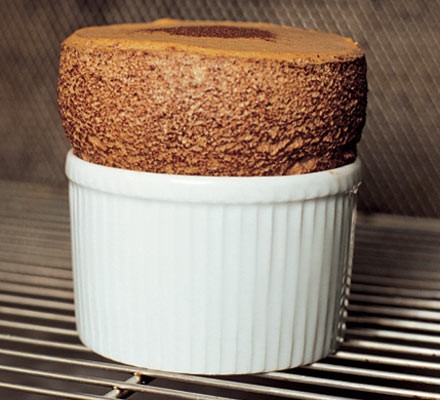Hot chocolate soufflé  recipe 