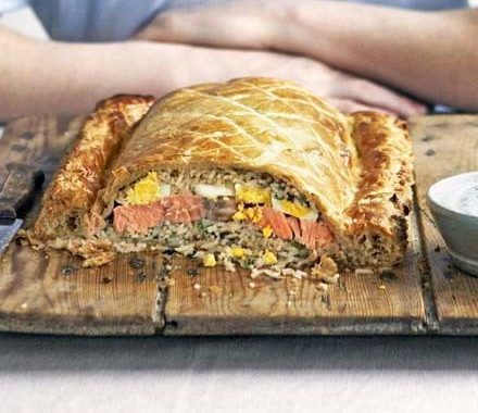 Salmon coulibiac recipe