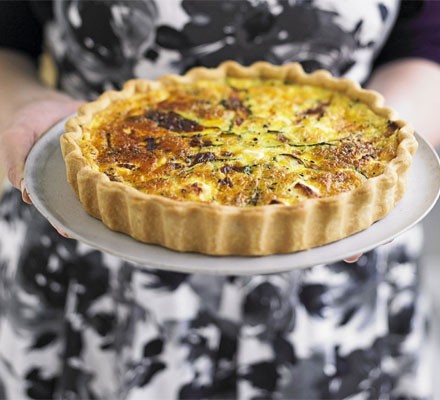 Courgette & goat's cheese tart recipe 