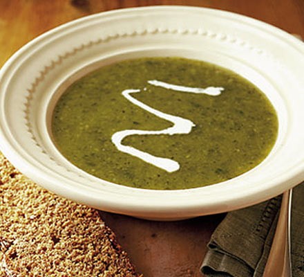 Chilled minty courgette soup recipe 