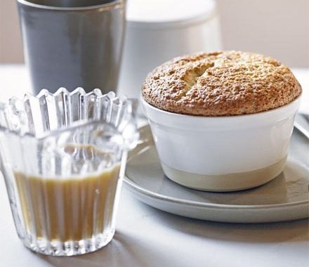 Caramel soufflés with caramel sauce recipe