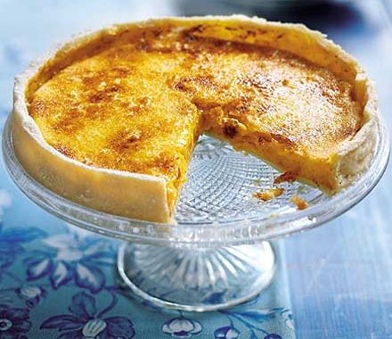 Caramelised passion fruit & lime tart recipe