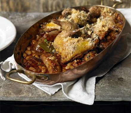Cassoulet of bacon & Toulouse sausage with confit pheasant recipe