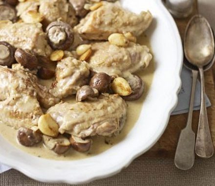 Chicken with sweet wine & garlic recipe