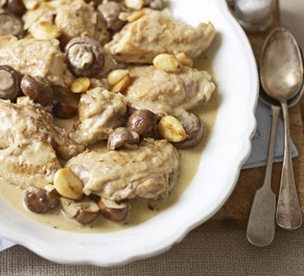 Chicken with sweet wine & garlic recipe 