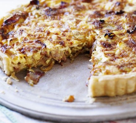 Egg-free cheese & bacon quiche recipe 