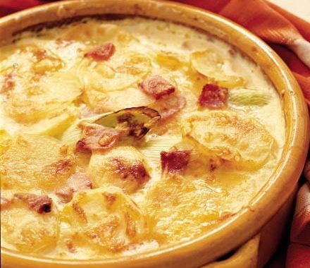 Potato & leek gratin recipe