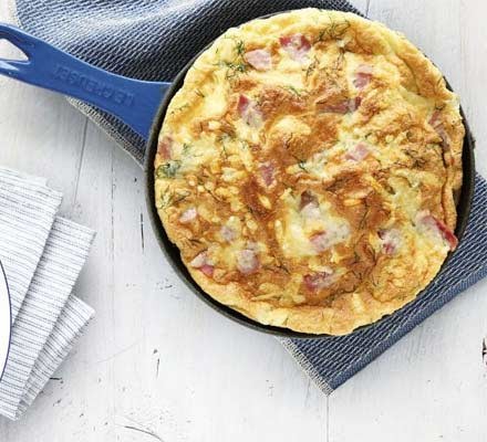 Cheese & ham souffléd omelette recipe 
