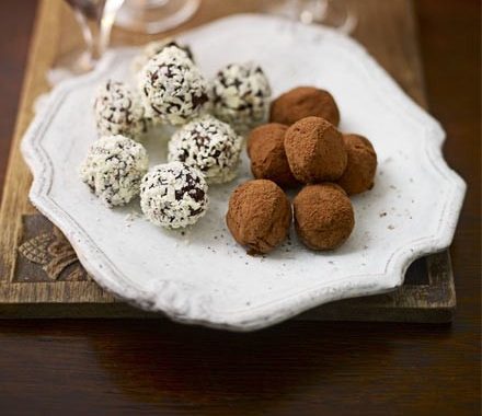 Bitter chocolate truffles recipe