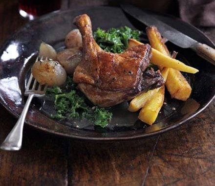 Duck legs braised with Seville oranges recipe