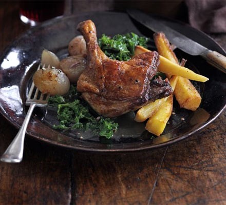 Duck legs braised with Seville oranges recipe 