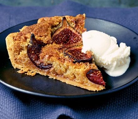 Honey roasted fig & almond tart recipe