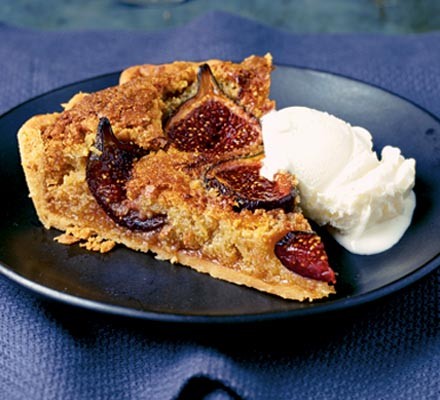 Honey roasted fig & almond tart recipe 