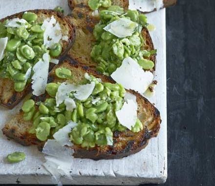 Broad bean bruschetta recipe