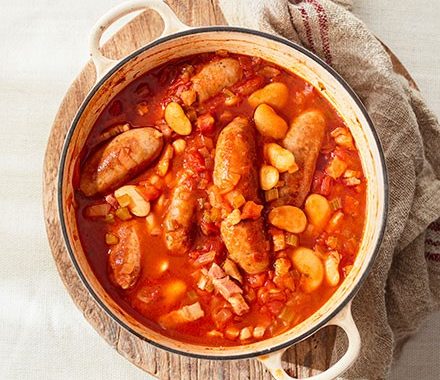 Sausage cassoulet recipe