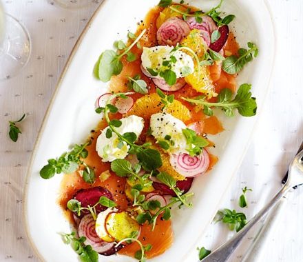 Smoked salmon carpaccio recipe