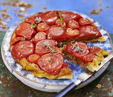 Slow-roast tomato tatin recipe