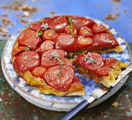 Slow-roast tomato tatin recipe 