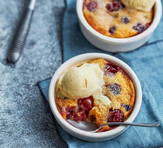 Mini cherry clafoutis recipe 