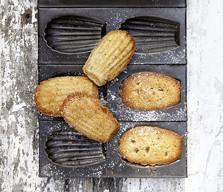 Pistachio & orange madeleines recipe