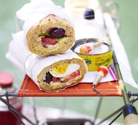 Niçoise stuffed baguette recipe 