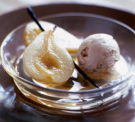 Pears in Gaillac doux recipe 