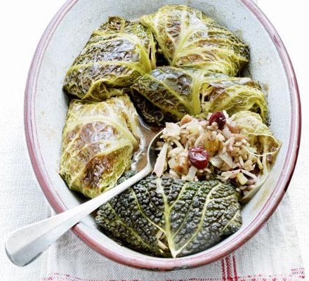 Braised stuffed cabbage recipe 