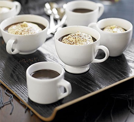 Chocolate & coffee truffle pots recipe 
