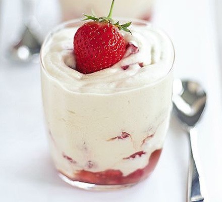 Strawberry & rosewater mousse recipe 
