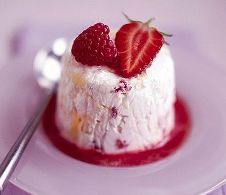 Eton mess parfait with berry sauce recipe