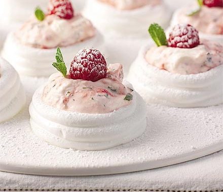 Summer berry meringues recipe