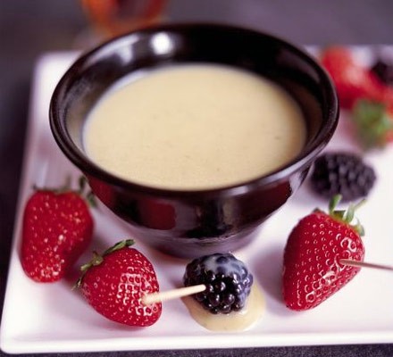 White chocolate fondue  recipe 