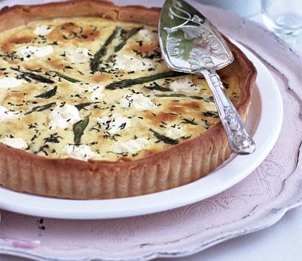 Asparagus, lemon & ricotta tart recipe